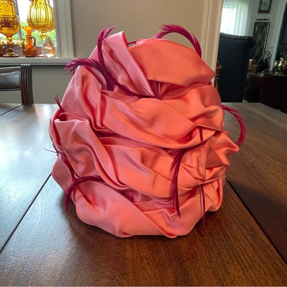 1960’s CHRISTIAN DIOR  FEATHER TURBAN - Picture 11 of 16